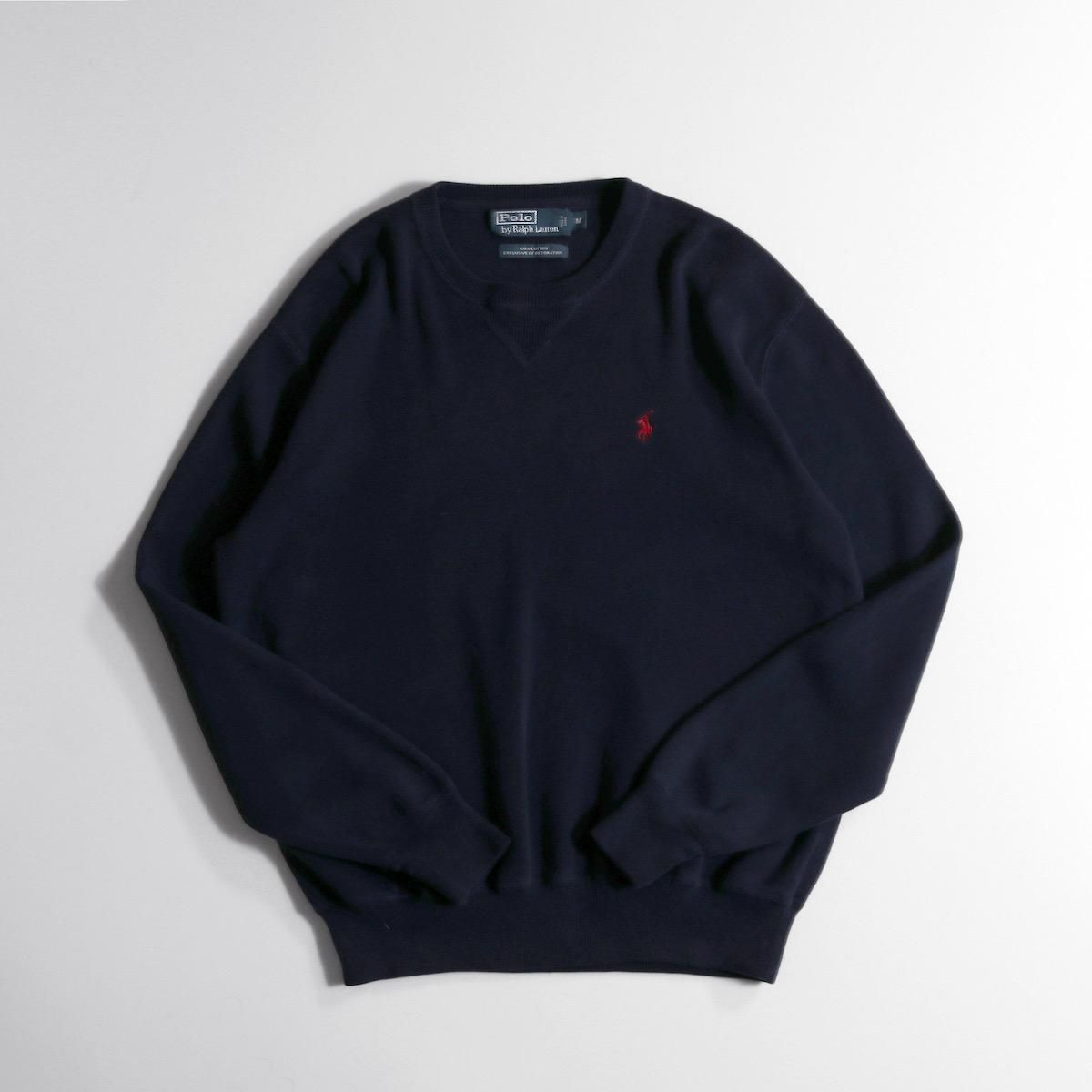 RALPH LAUEN コットンニット ブラック M シンプル 上品 着回し RALPH LAUEN コットンニット ブラック M シンプル 上品 着回し