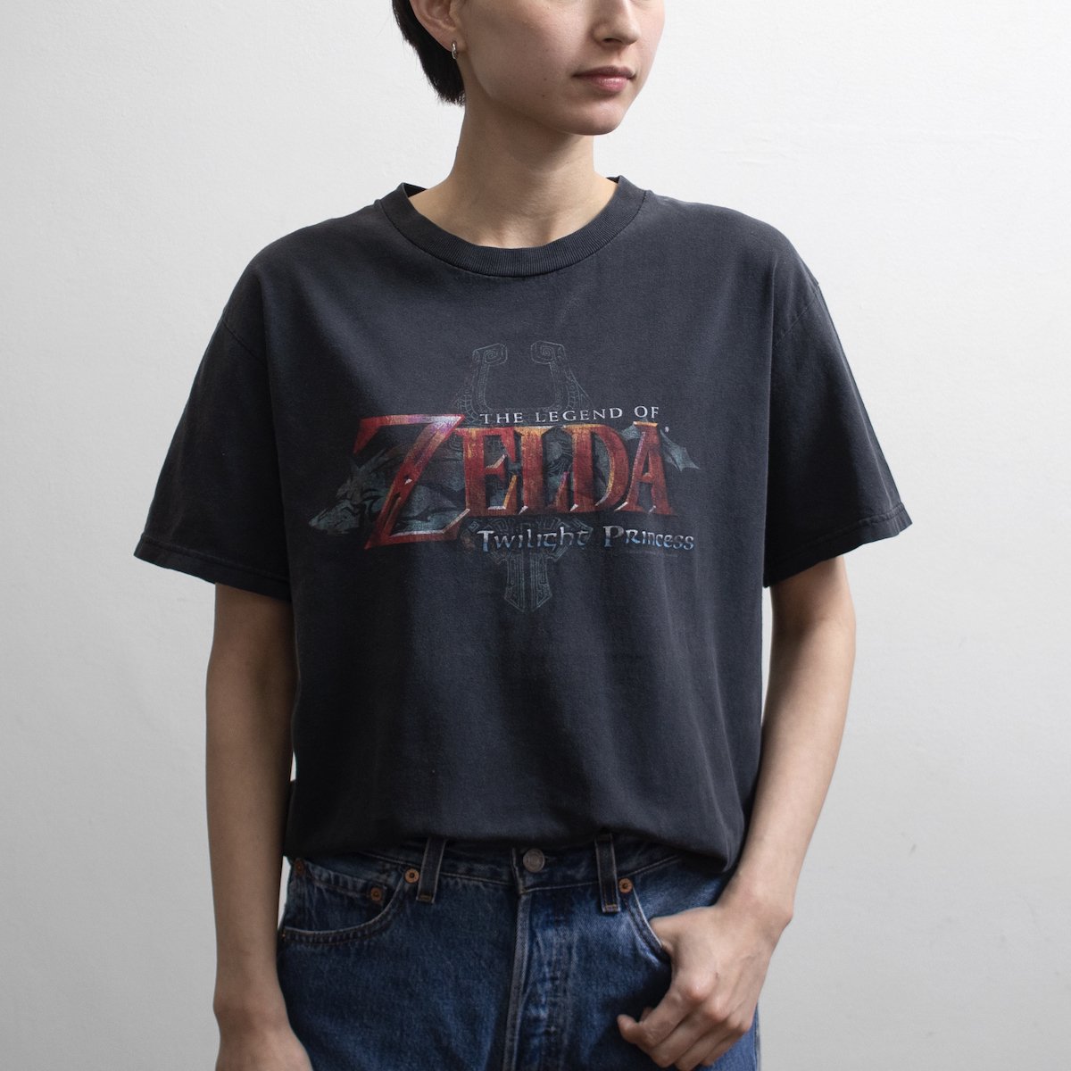 超目玉 アニメ ゼルダの伝説 トワイライトプリンセス Tシャツ S/S メンズ
