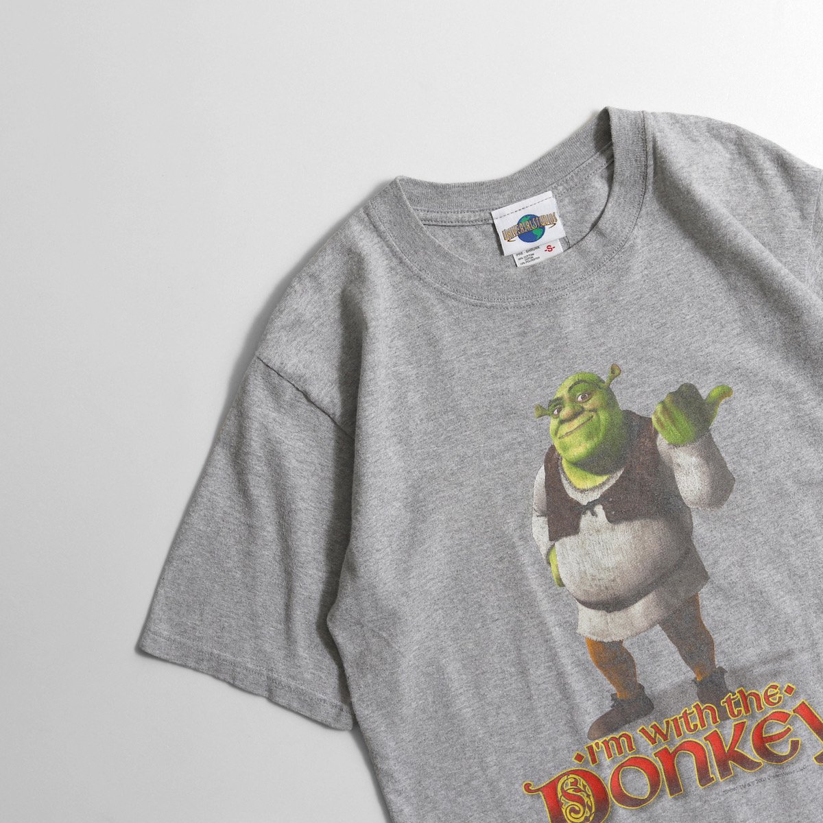 [レディース] ユーズド USA製 シュレック プリントTシャツ 映画 グレー 6140-10