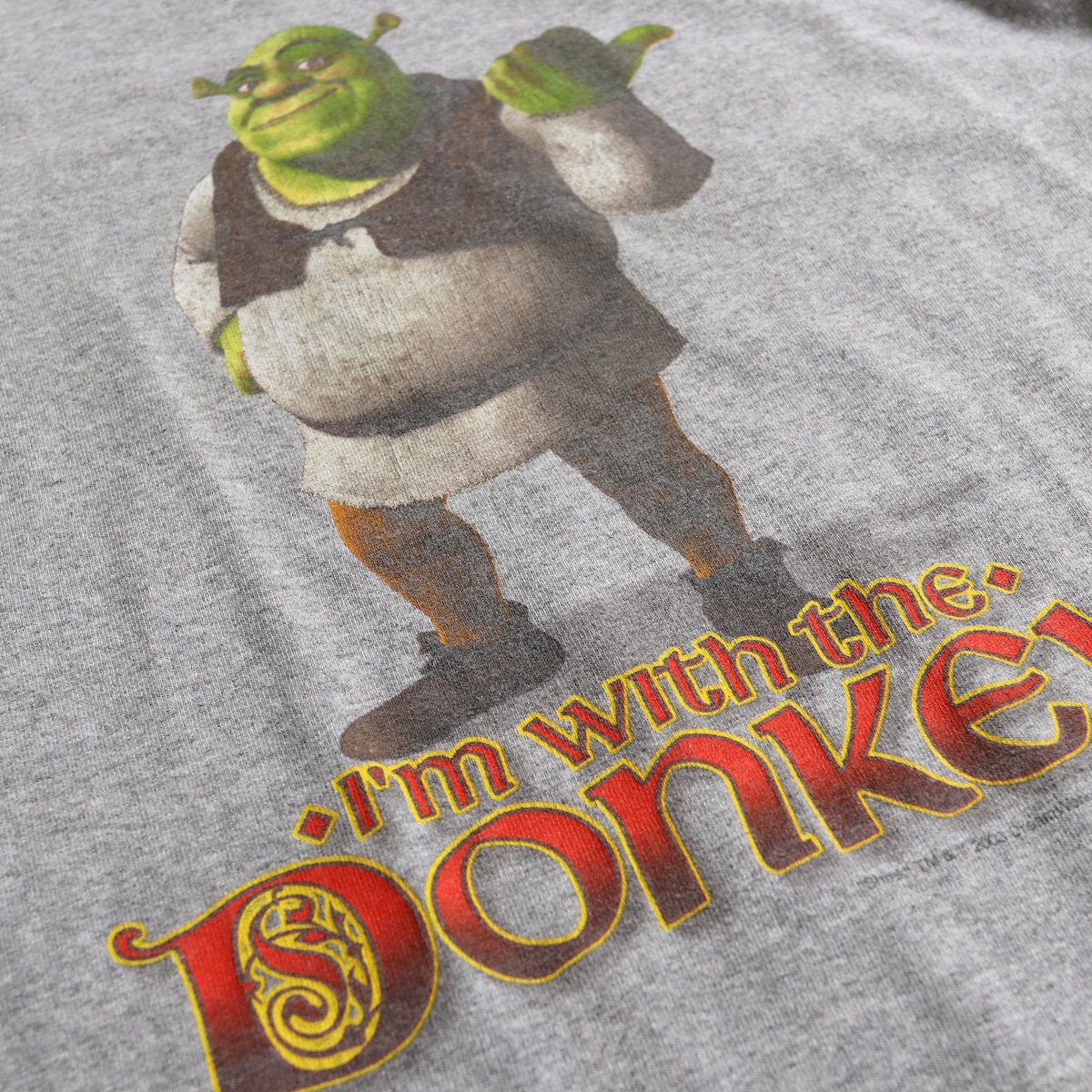 レディース] ユーズド USA製 シュレック プリントTシャツ 映画 グレー