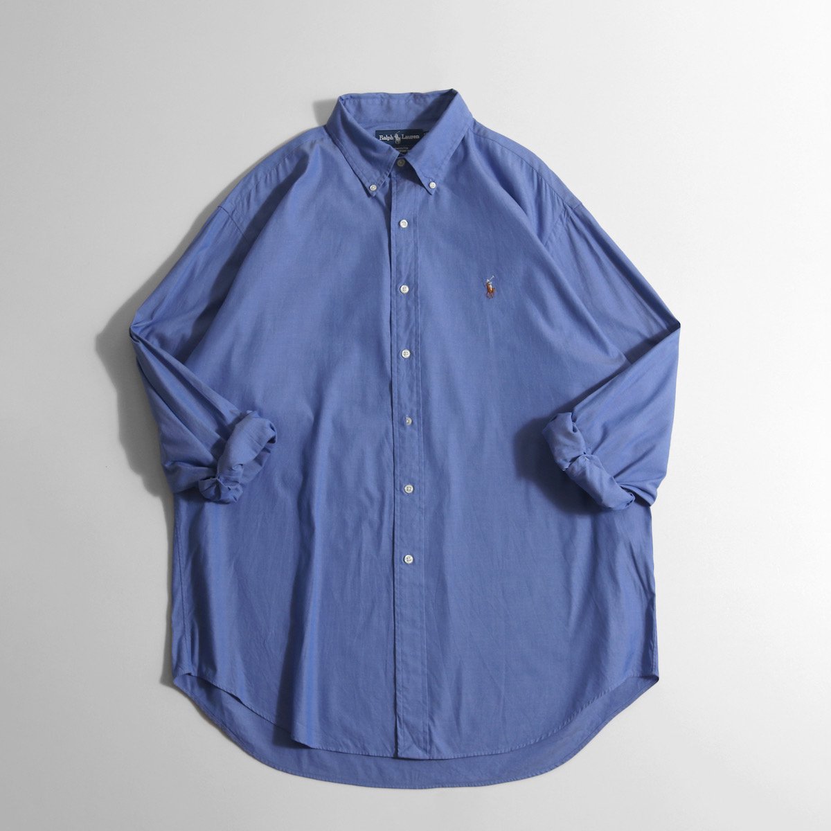 レディース] ラルフローレン ビッグサイズ B.D.シャツ ブルー [Ralph