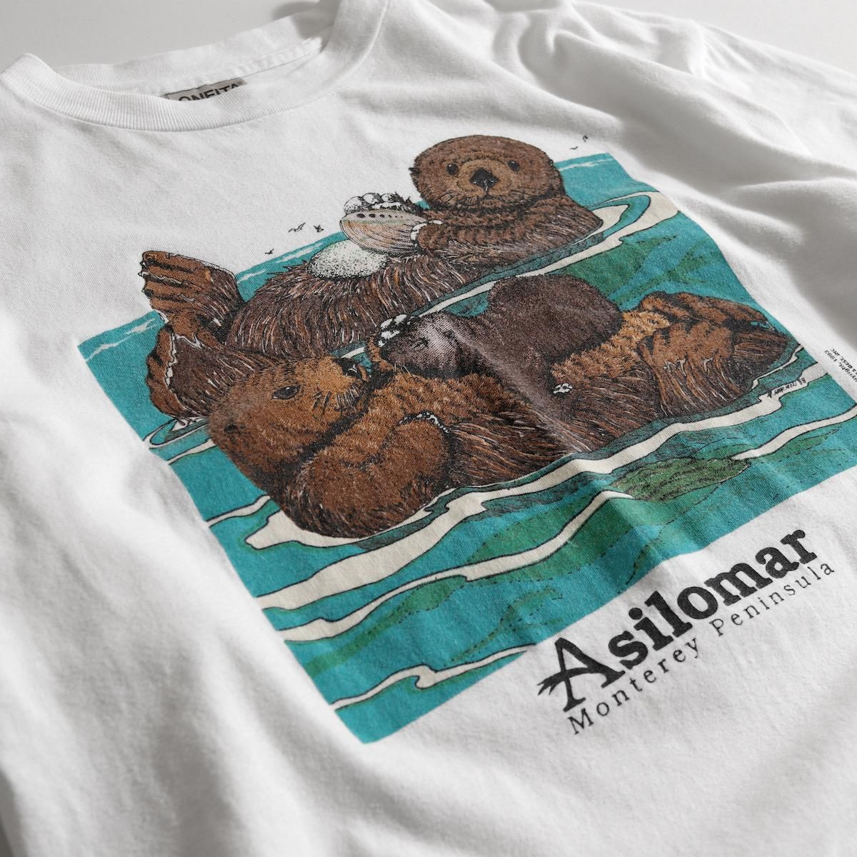 レディース] 1990s ヴィンテージ USA製 ビッグサイズ ラッコ プリントT