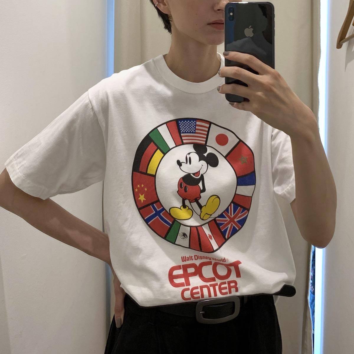 古着 90s USA製 Walt Disney World ミッキー スウェット ジップ