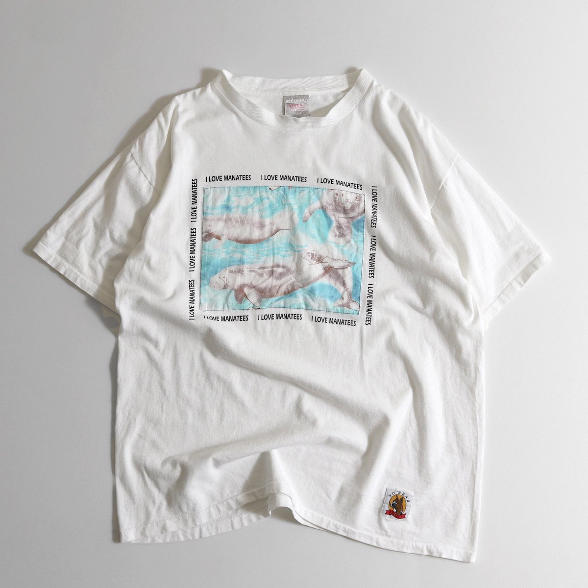 90's Manatee マナティ Tシャツ 人魚 マーメイド 動物 アニマル