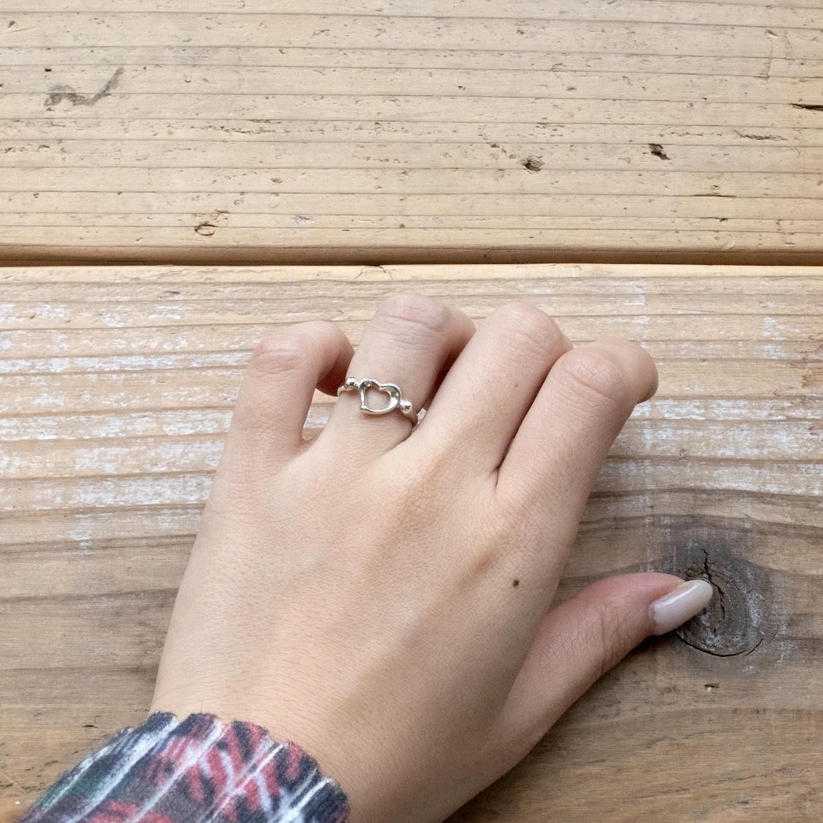 オールドティファニー オープンハート リング | 新品仕上げ