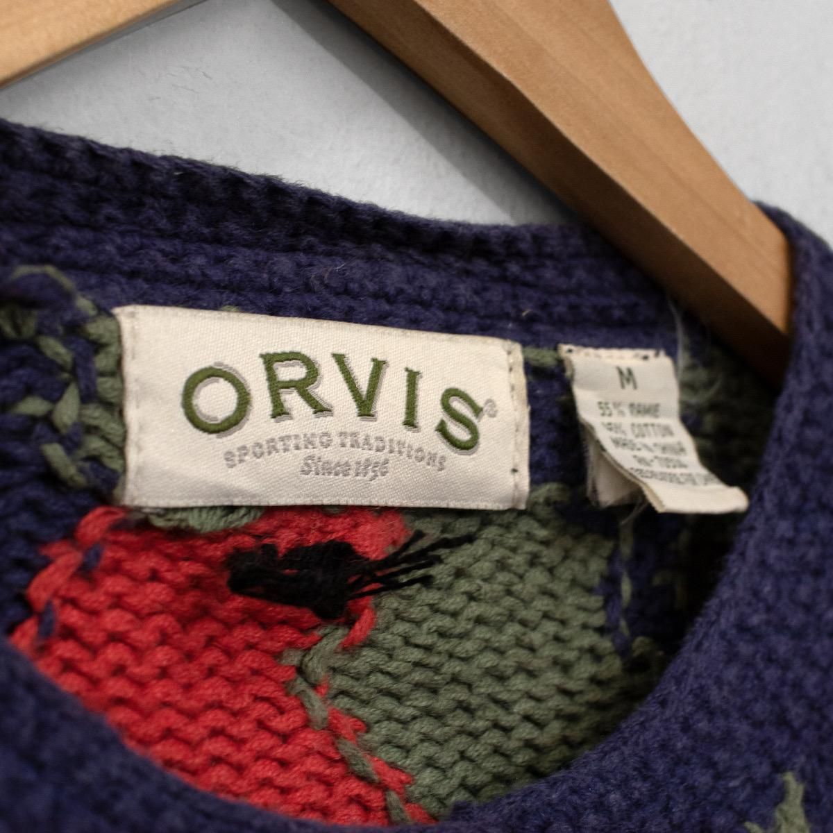 レディース] 1990s ヴィンテージ ORVIS 鳥柄 ニットカーディガン