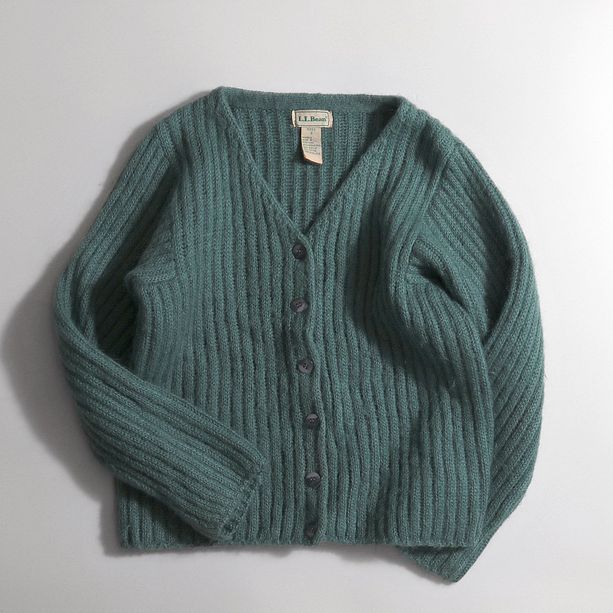 レディース] 1990s ヴィンテージ L.L.ビーン モヘア混 ニットカーディガン ペパーミントグリーン [L.L.Bean]