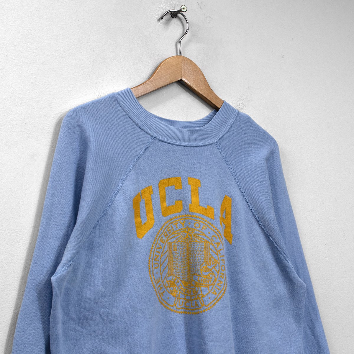 レディース] 1970s~ ヴィンテージ UCLA カレッジプリント スウェット サックスブルー 0310-6