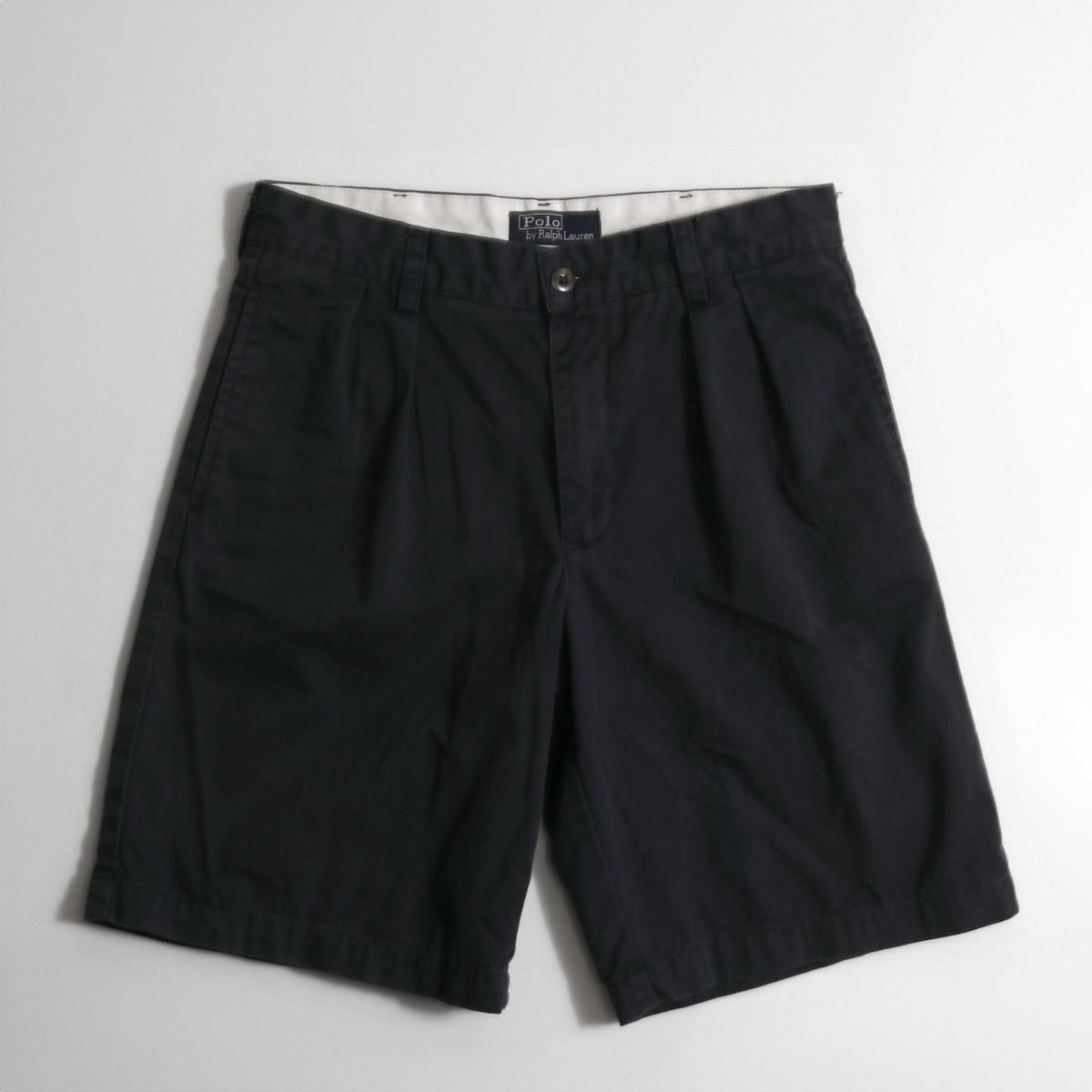 Ralph Lauren ネイビー チノショートパンツ 新品タグ付き30インチ❣️ Ralph Lauren ネイビー チノショートパンツ 新品タグ付き30