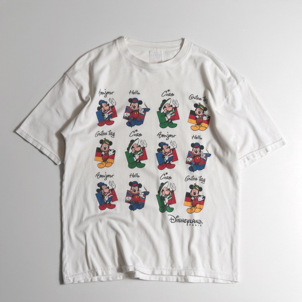 レディース] 1980s~ ヴィンテージ パリ ディズニーランド ミッキー Tシャツ ホワイト [PARIS Disneyland]