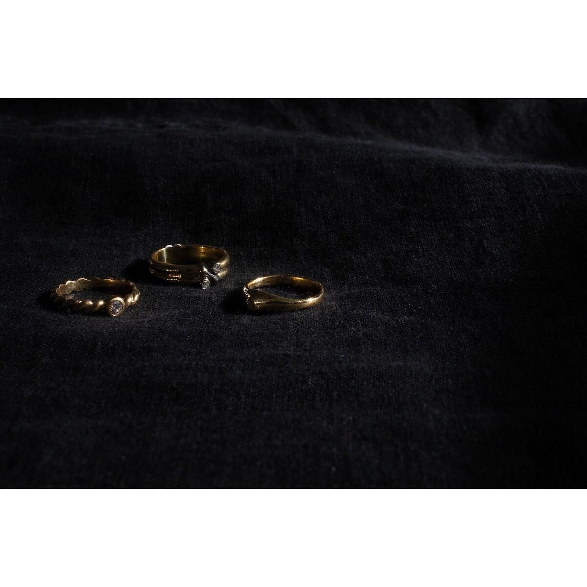 オールドティファニー 1Pダイヤ | K18 ゴールドリング - レディース