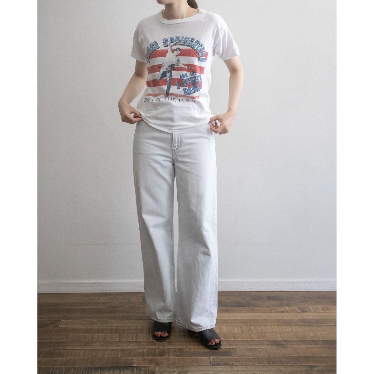 LEVI'S PREMIUM ホワイト ストレートデニム Levi's リーバイス Levi's （BIG-E） ルーズ ワイド ストレート
