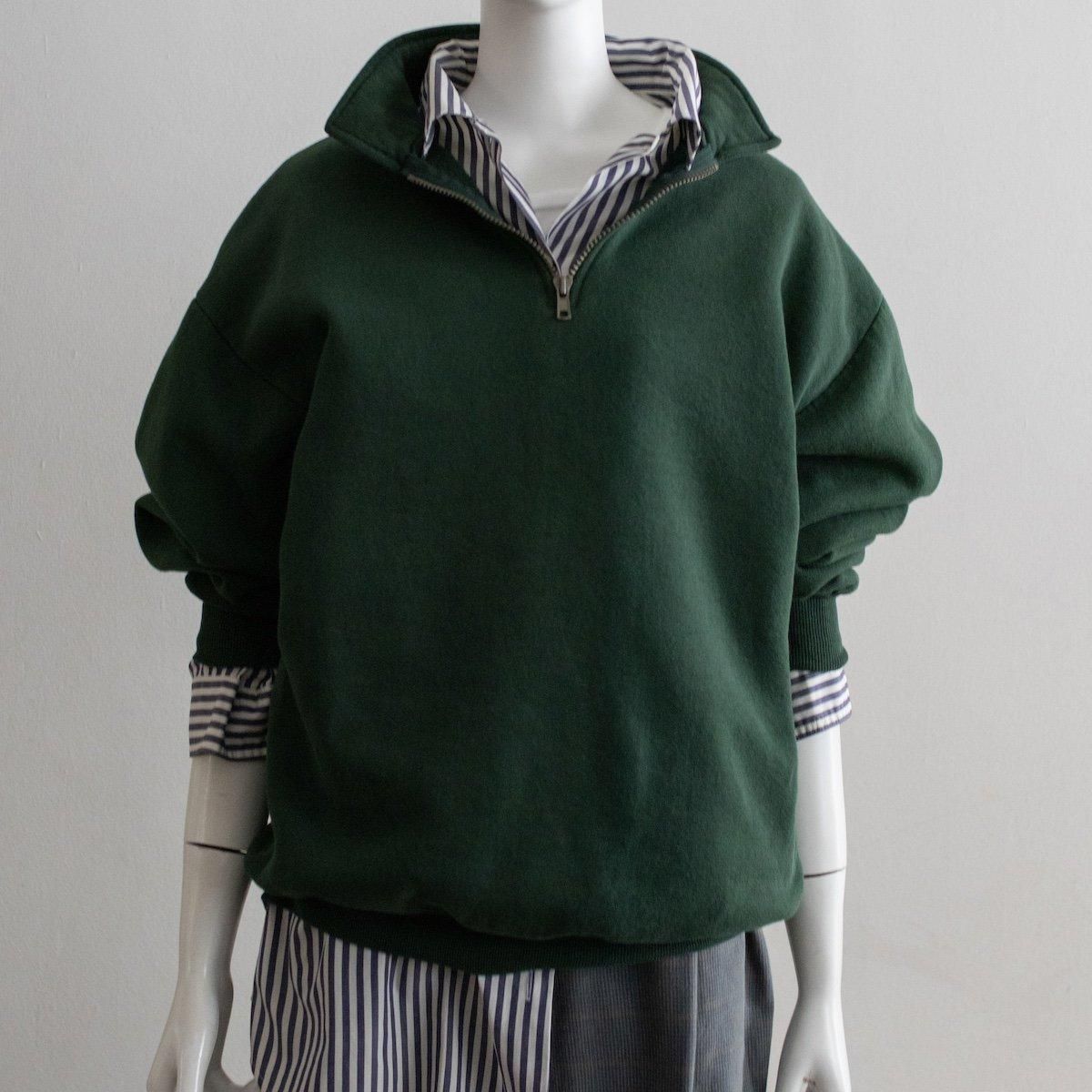 低価格 グリーン | ハーフジップ メキシコ製 1990s - 渋谷 レディース トップス