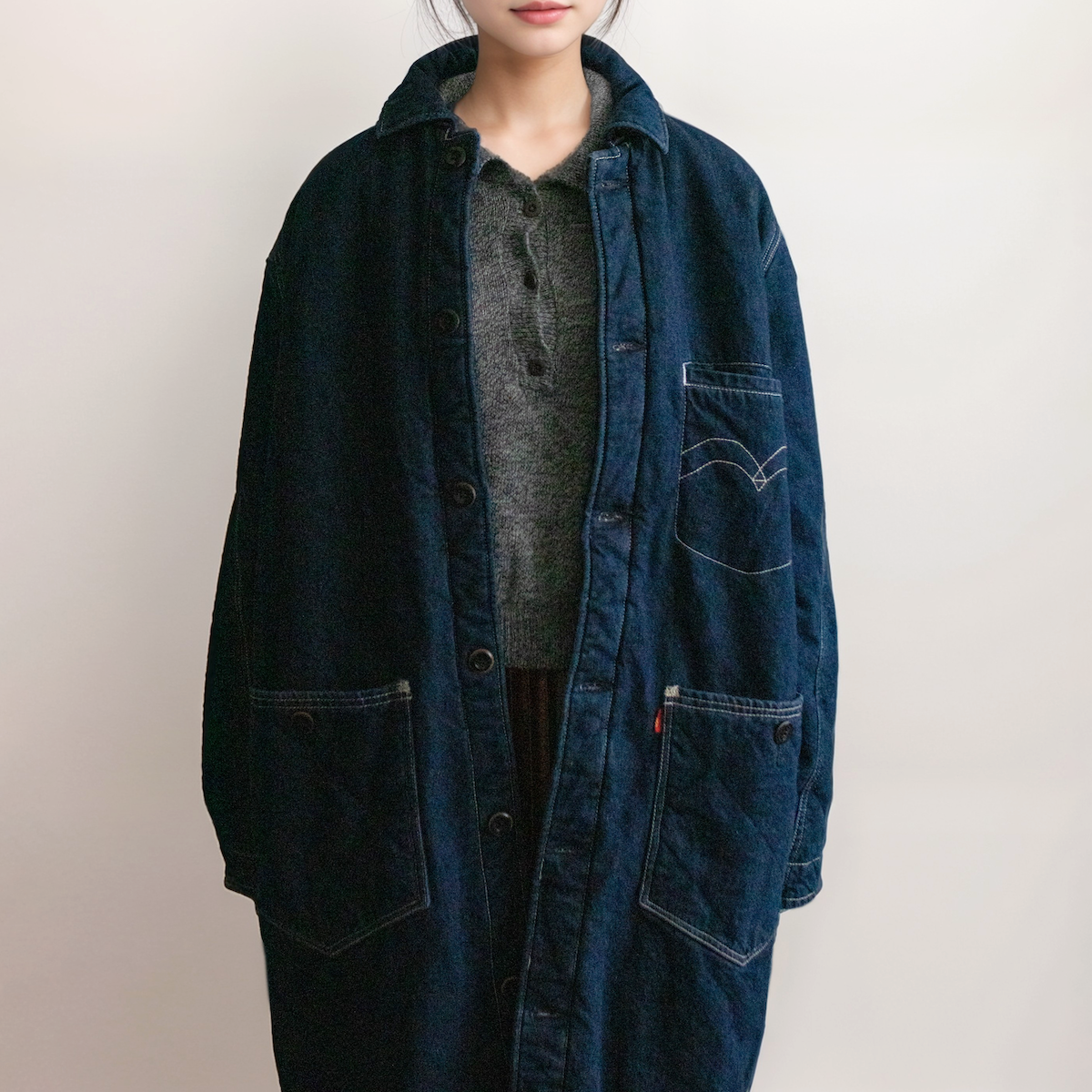 ユーズド Levi's Red デニムコート | ボアライナー - レディース ユーズド Levi's Red デニムコート | ボアライナー - レディース