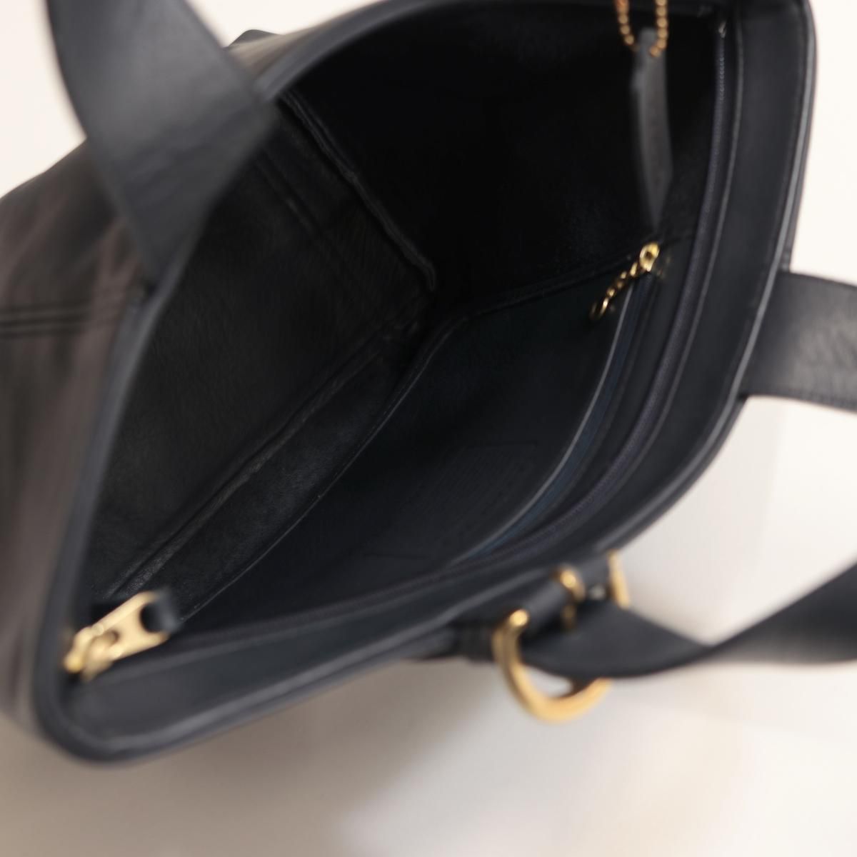 1990s オールドコーチ ハンドバッグ | ネイビー - レディース 渋谷古着