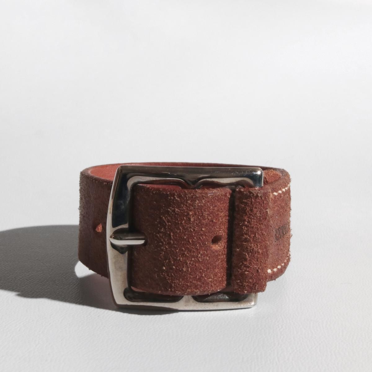 HERMES エルメス アルテミス レザー ブレス レディース ヴィンテージ HERMES エルメス アルテミス レザー ブレスレット ベージュ系