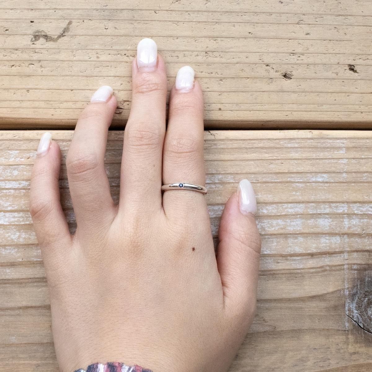 オールドティファニー スタッキングバンドリング | ブルーサファイア