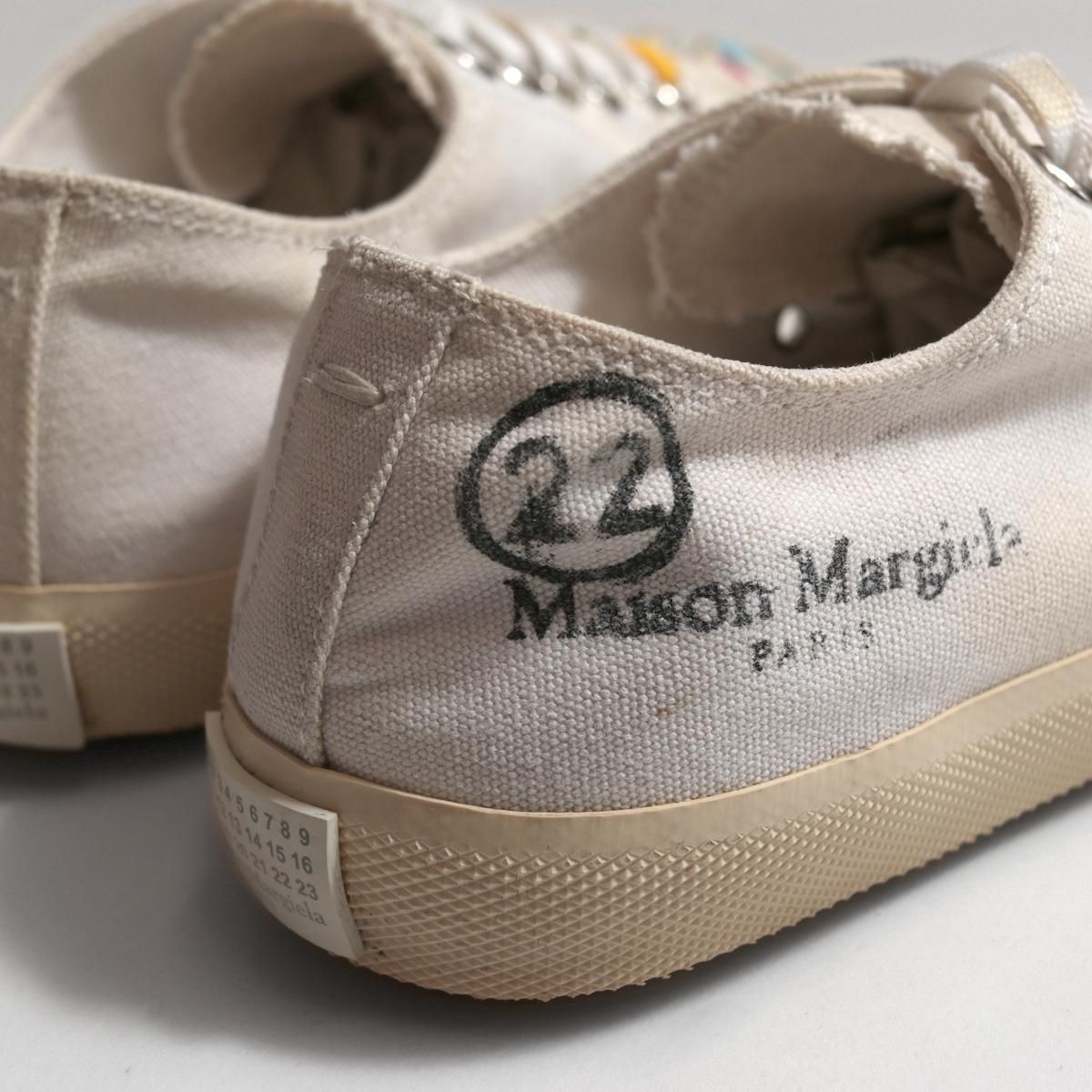 ＜メゾンマルジェラ＞キャンバススニーカー/タビ/白/レディース Maison Margiela□レディース タビ スニーカー White (Maison
