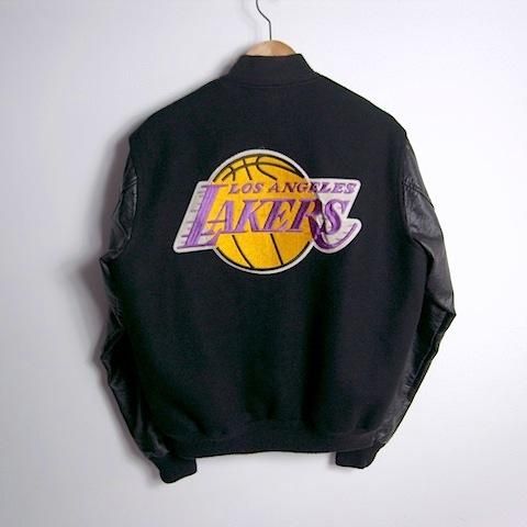 90's オールド NBA ロサンゼルス レイカーズ スタジアムジャンパー USA ...