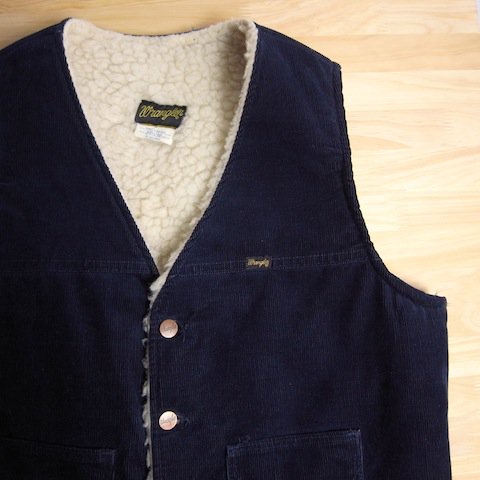 70年代 ラングラー Wrangler コーデュロイボアベスト USA製 メンズL ヴィンテージ /eaa377740