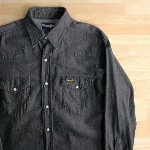 wrangler ラングラー　90s デニムウエスタンシャツ　ビンテージ