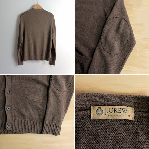 レディース J.CREW ニット カーディガン ゴールド 古着