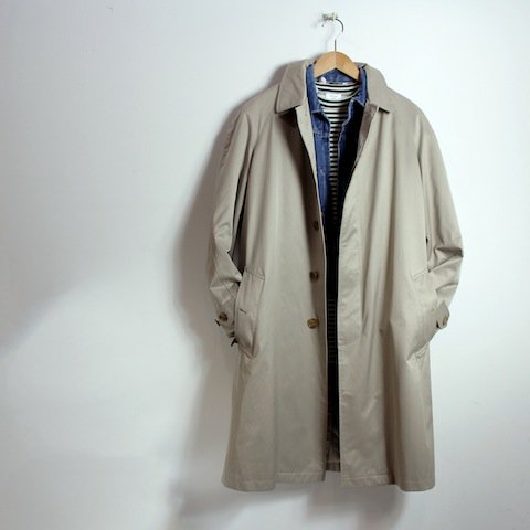 00s' vintage ベージュ　ステンカラー　コート
