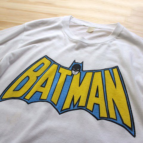 BATMAN] 80's～ バットマン ロゴプリントTシャツ 旧ロゴ [スクリーン 
