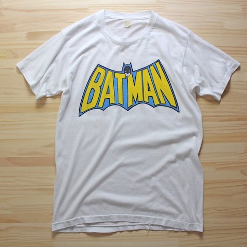 BATMAN] 80's～ バットマン ロゴプリントTシャツ 旧ロゴ [スクリーン