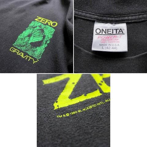 90's USA製 オニータボディ ゼログラビティ Tシャツ [ONEITA