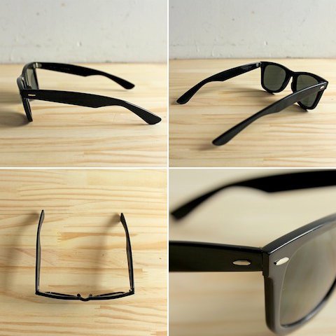 Ray-Ban] 80's B&L USA製 レイバン ウェイファーラー エボニー ブラック [WAYFARER] - レディース 渋谷古着屋 通販  mericca Webストア