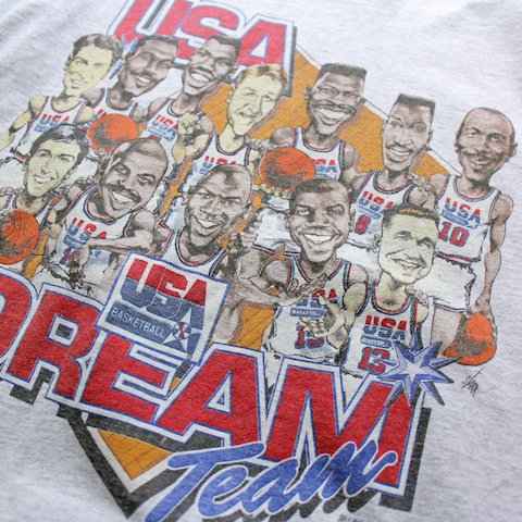 90's USA製 ドリームチームTシャツ マイケル・ジョーダン メール便可