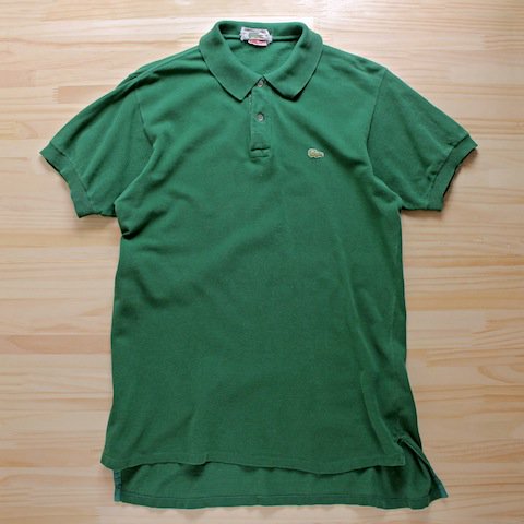 70's初期 ヴィンテージ フランス製 ラコステ ポロシャツ グリーン 緑 