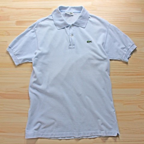 フランス製　70〜80's ラコステ　ポロシャツ　ターコイズ　サイズ5