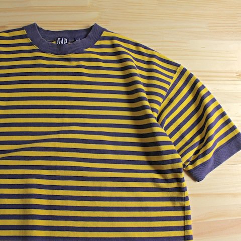 Tシャツ/カットソー(七分/長袖)オールドギャップ　80年代タグ　ボーダーロングTシャツ　ボーダー