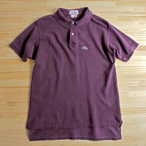 80's ヴィンテージ IZOD ラコステ ポロシャツ グレープ [LACOSTE