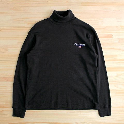 90's ポロスポーツ タートルネックカットソー ロゴ [POLO SPORT