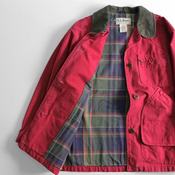 90's USA製 LLビーン ハンティングジャケット レッド [L.L.Bean ...