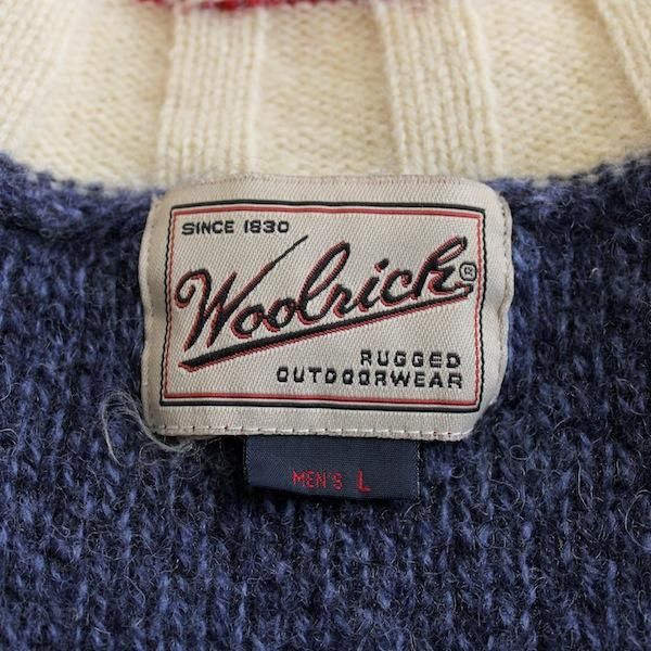 ウールリッチ ハイネックニット ミックスネイビー [Woolrich 