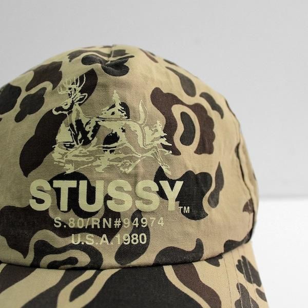 4年保証』 stussy old 90s 白タグ 80's オールドステューシー キャップ