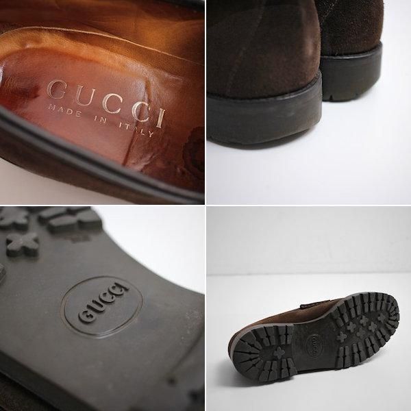 GUCCI] グッチ ホースビットローファー ブラウンスウェード
