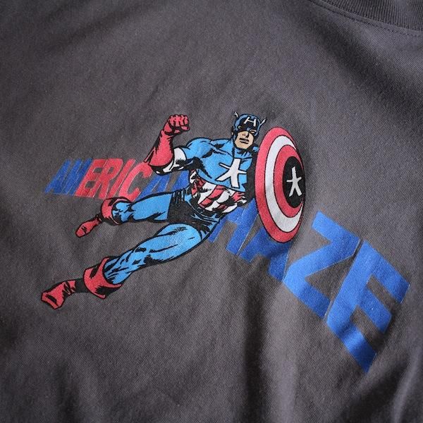 カートコバーン着用　90s usa製 captain america tシャツ