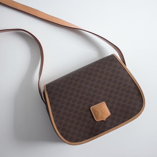 レディース] 70's~80's ヴィンテージ セリーヌ ショルダーバッグ ブラウン [CELINE] 308-2 - レディース 渋谷古着屋 通販  mericca Webストア