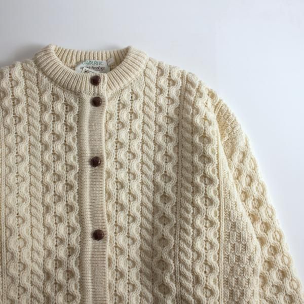 Clady Knit] アイルランド製 アランニット カーディガン