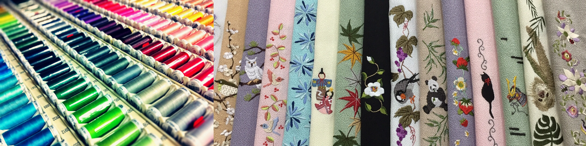 刺繍半襟 ひめ吉 刺繍半襟 ひめ吉