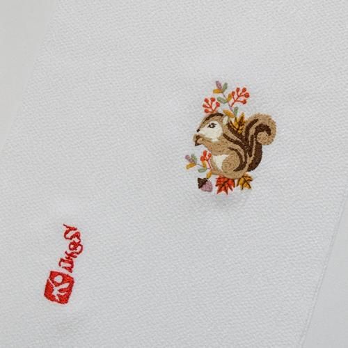 【himeryu様 リクエスト】 半襟　5点おまとめ　※新品 リス - 刺繍半襟 ひめ吉