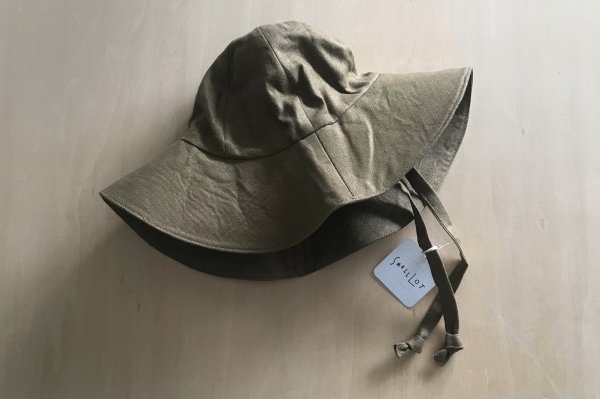 <img class='new_mark_img1' src='https://img.shop-pro.jp/img/new/icons16.gif' style='border:none;display:inline;margin:0px;padding:0px;width:auto;' />40%off Small Lot  LINEN SUN HAT | MOSS