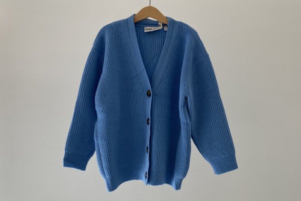 50%off 21AW Main Story Oversized Cardigan - Lagoon - kinu&kotta