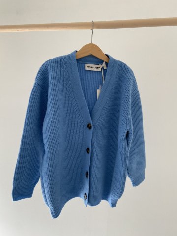 50%off 21AW Main Story Oversized Cardigan - Lagoon - kinu&kotta