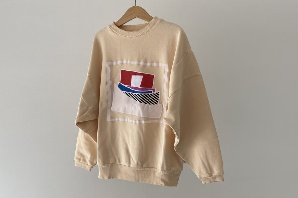 <img class='new_mark_img1' src='https://img.shop-pro.jp/img/new/icons14.gif' style='border:none;display:inline;margin:0px;padding:0px;width:auto;' />22AW Repose.AMS crewneck sweater blond sand　